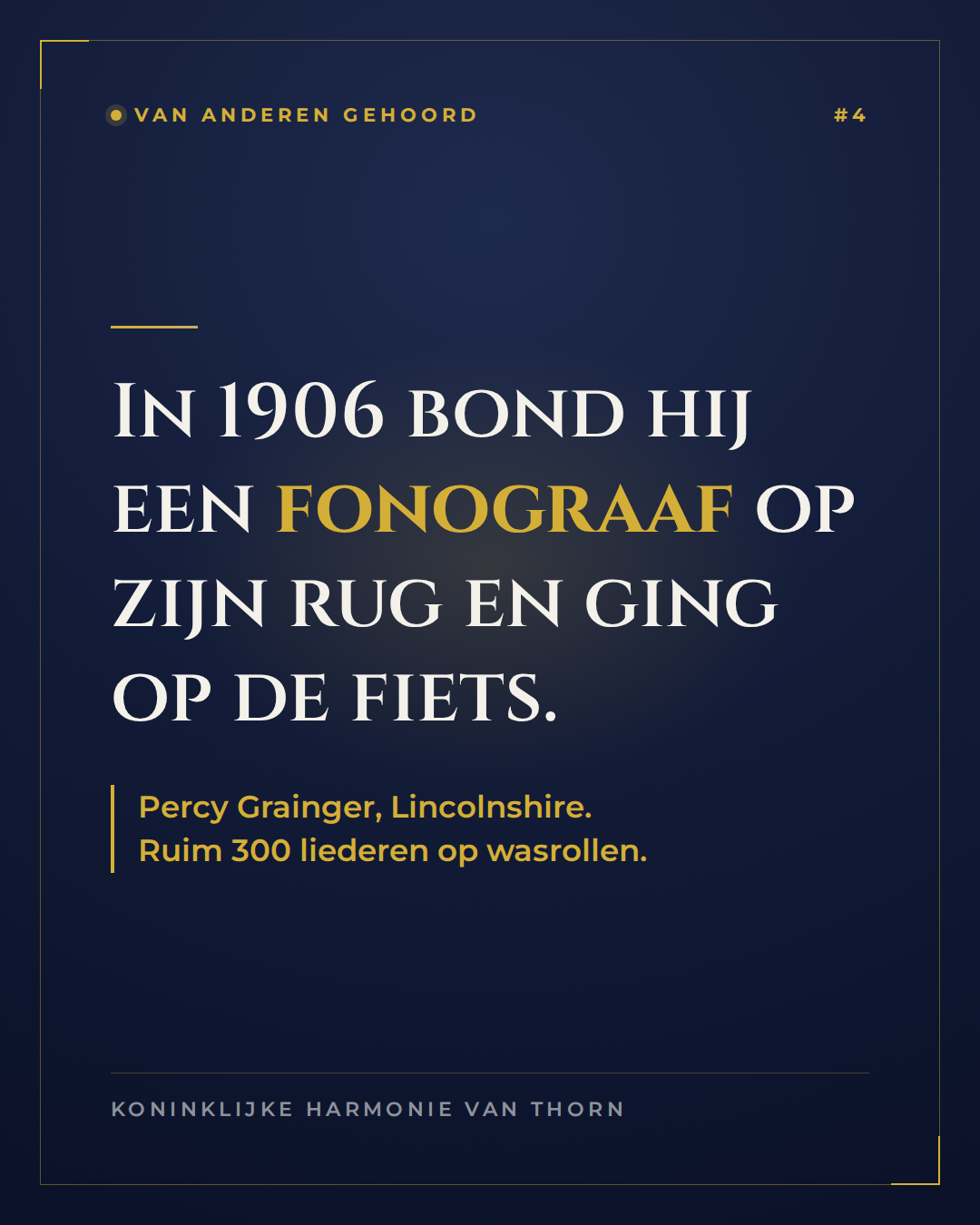 Van anderen gehoord #4 · De man met de fonograaf op zijn rug