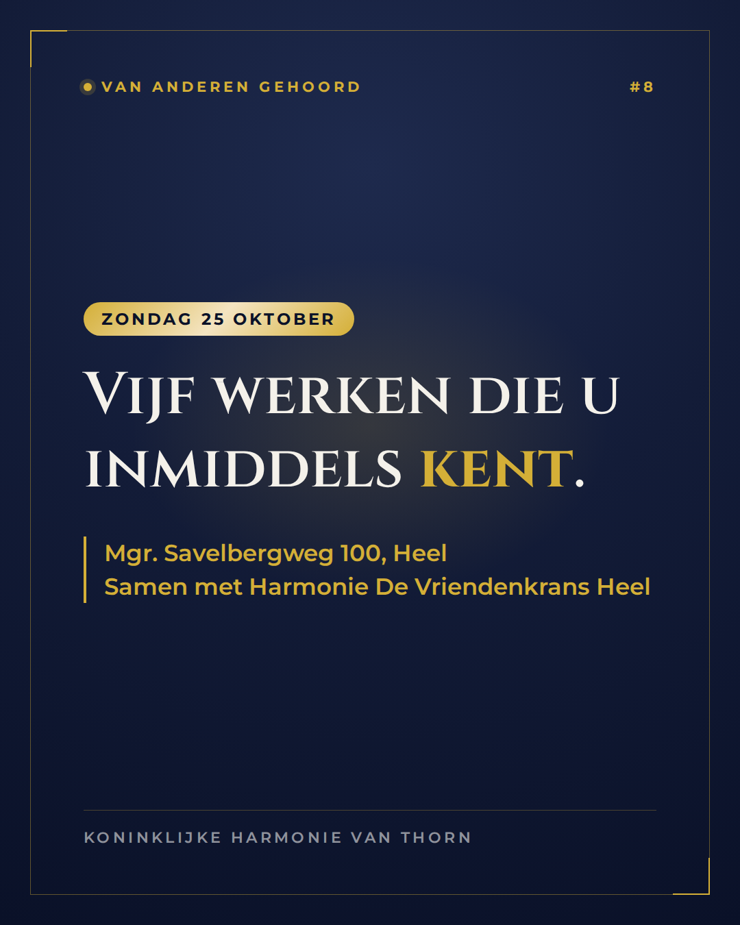Van anderen gehoord #8 · Wat u zondag gaat horen